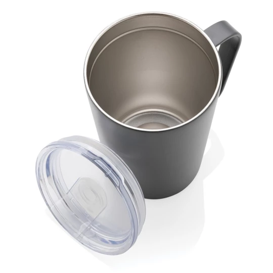Kubek termiczny 420 ml, stal nierdzewna z recyklingu (P433.052)