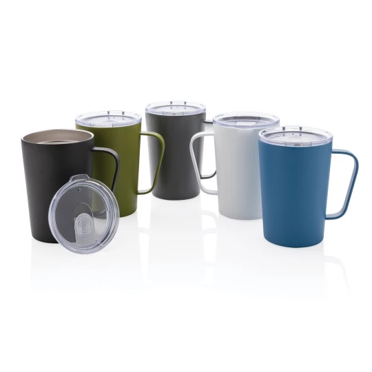Kubek termiczny 420 ml, stal nierdzewna z recyklingu (P433.052)