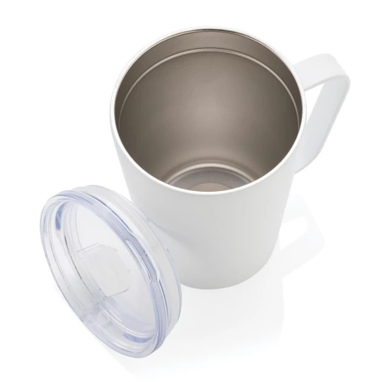 Kubek termiczny 420 ml, stal nierdzewna z recyklingu (P433.053)