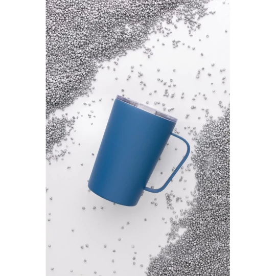 Kubek termiczny 420 ml, stal nierdzewna z recyklingu (P433.055)