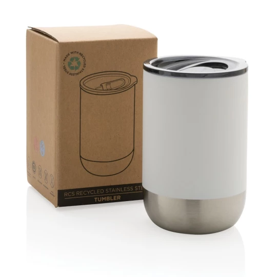 Kubek termiczny 360 ml, stal nierdzewna z recyklingu (P433.063)