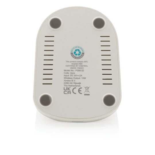 Ładowarka bezprzewodowa z podwójną cewką 15W (P308.523)
