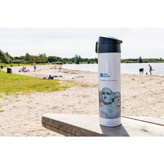 Kubek termiczny 450 ml, stal nierdzewna z recyklingu (P435.503)