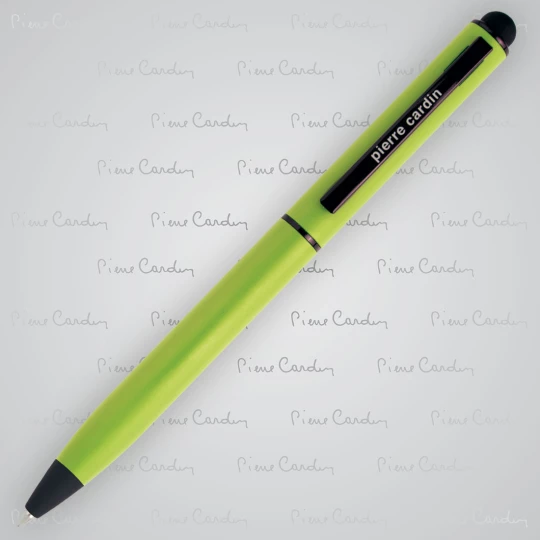 Długopis metalowy touch pen, soft touch CELEBRATION Pierre Cardin - jasnozielony - (GM-B010170-7IP329)