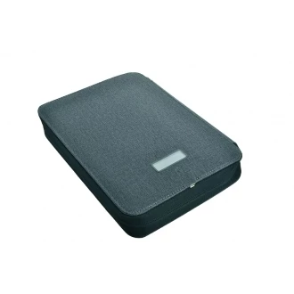 Folder A5 i power bank 4000 mAh SORBONNE Pierre Cardin - ciemnoszary - (GM-B5600800IP3-77)