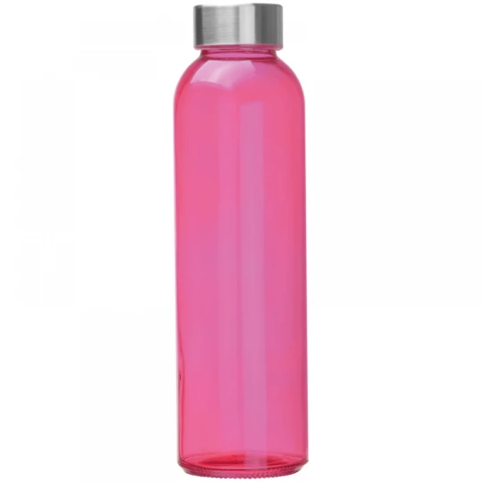 Szklana butelka 500 ml - różowy - (GM-61394-11)