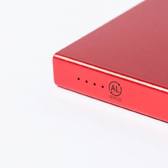 Power bank 4000 mAh z aluminium z recyklingu (V1144-05)