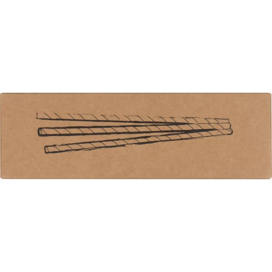 Słomki tekturowe, 100 szt. - brązowy - (GM-81491-01)