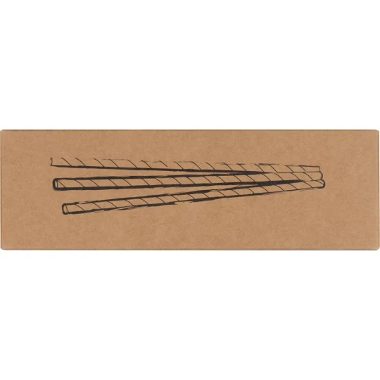 Słomki tekturowe, 100 szt. - czarno-biały - (GM-81491-36)