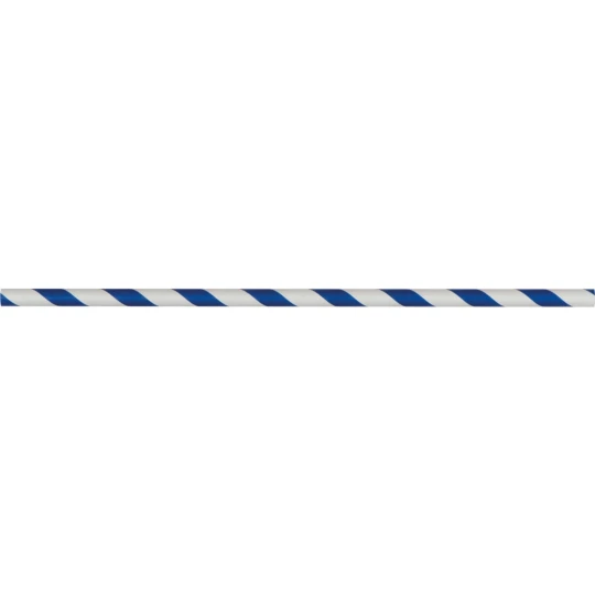 Słomki tekturowe, 100 szt. - niebiesko-biały - (GM-81491-46)