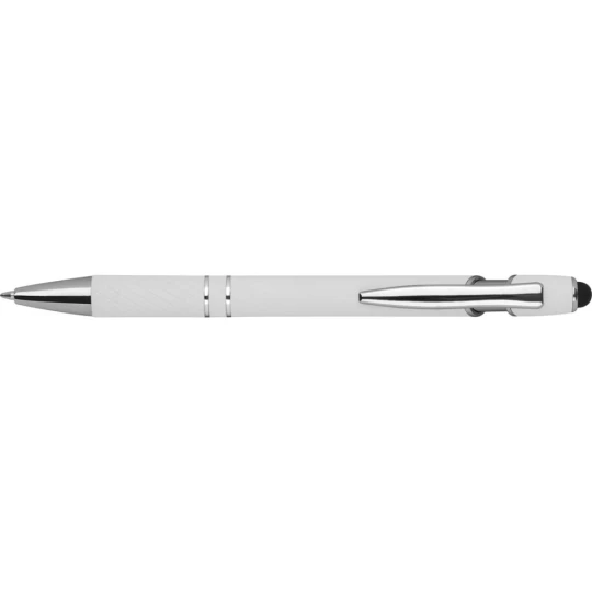 Długopis aluminiowy touch pen - biały - (GM-13689-06)