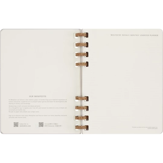 Spiralny kalendarz MOLESKINE Undated Life (VM690-21)