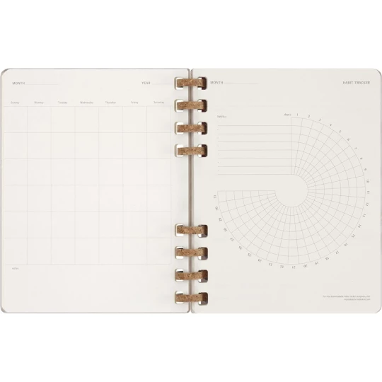 Spiralny kalendarz MOLESKINE Undated Life (VM690-21)