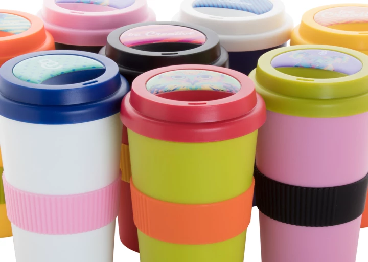 CreaCup personalizowany kubek termiczny - wielokolorowy (AP892006)