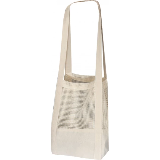Torba bawełniana z siateczką - biały - (GM-61831-06)