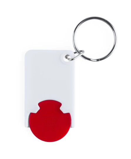 Zabax brelok do kluczy z miejscem na monete - czerwony (AP741590-05)