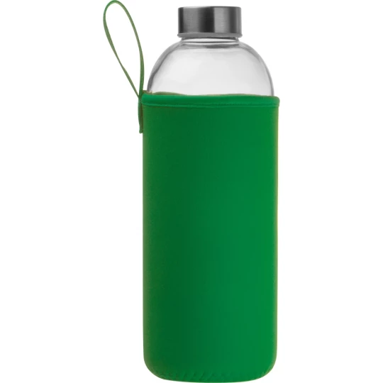 Butelka w neoprenowym pokrowcu 1000 ml - zielony - (GM-62427-09)