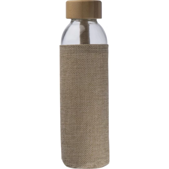 Butelka w jutowym pokrowcu 500 ml - przeźroczysty - (GM-62335-66)