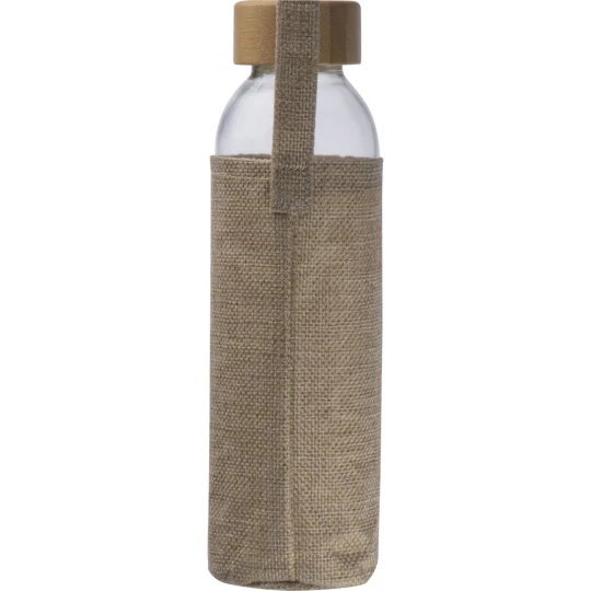 Butelka w jutowym pokrowcu 500 ml - przeźroczysty - (GM-62335-66)