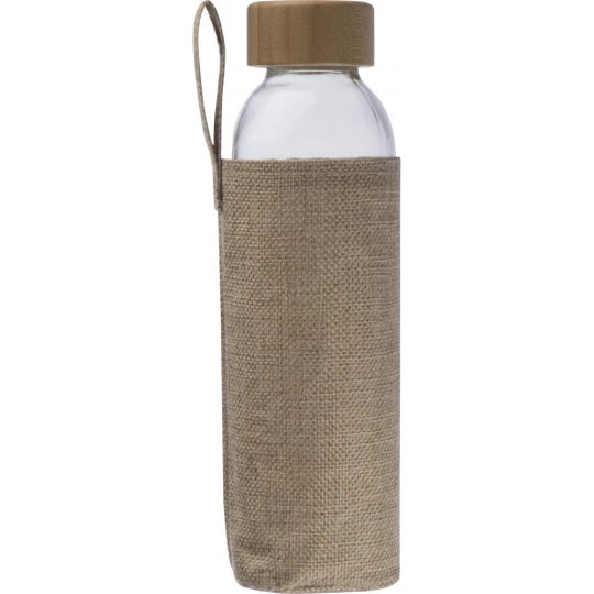 Butelka w jutowym pokrowcu 500 ml - przeźroczysty - (GM-62335-66)