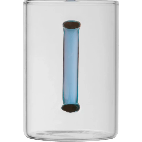 Kubek szklany 250 ml - niebieski - (GM-82340-04)