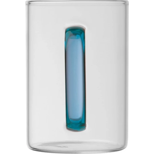 Kubek szklany 250 ml - niebieski - (GM-82340-04)