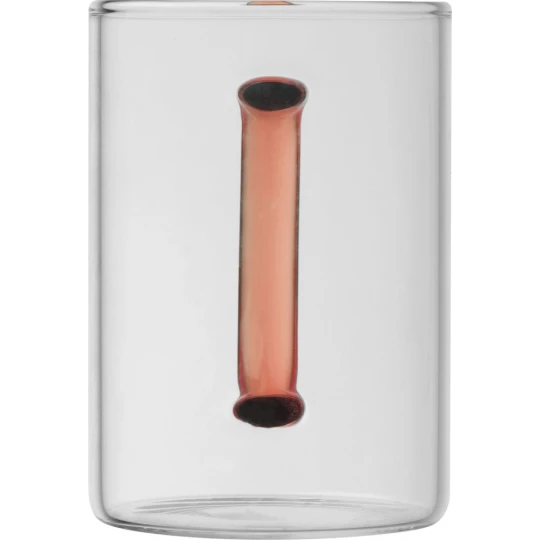 Kubek szklany 250 ml - czerwony - (GM-82340-05)