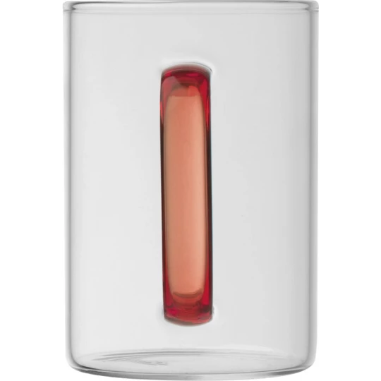 Kubek szklany 250 ml - czerwony - (GM-82340-05)