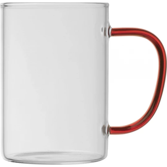 Kubek szklany 250 ml - czerwony - (GM-82340-05)