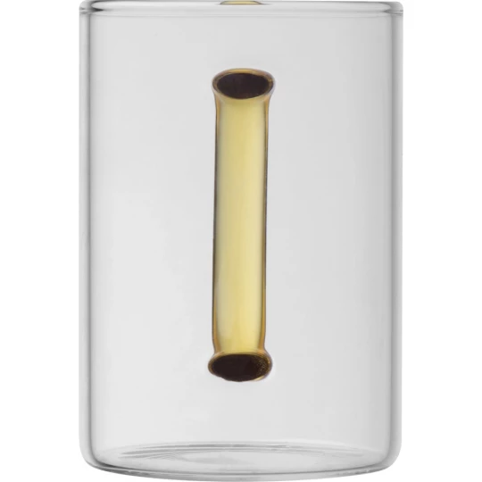 Kubek szklany 250 ml - żółty - (GM-82340-08)