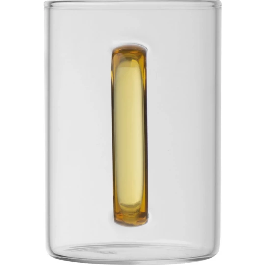 Kubek szklany 250 ml - żółty - (GM-82340-08)