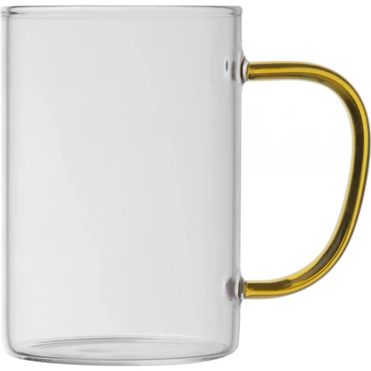 Kubek szklany 250 ml - żółty - (GM-82340-08)
