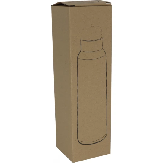 Butelka termiczna z drewnianą zakrętką 500 ml - biały - (GM-61509-06)