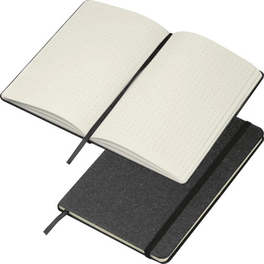 Notes A5 z papieru z recyklingu - czarny - (GM-21799-03)