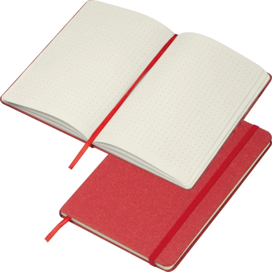 Notes A5 z papieru z recyklingu - czerwony - (GM-21799-05)
