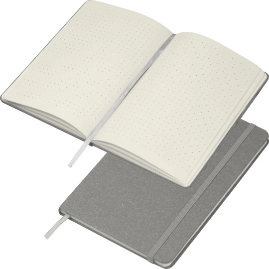 Notes A5 z papieru z recyklingu - szary - (GM-21799-07)