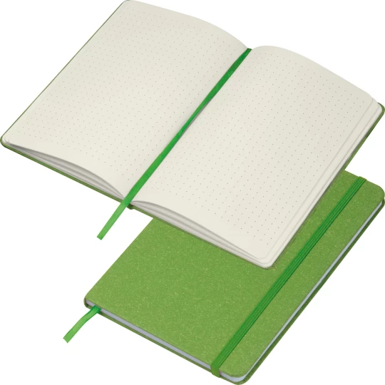 Notes A5 z papieru z recyklingu - zielony - (GM-21799-09)