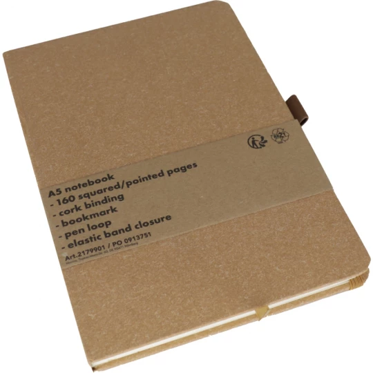 Notes A5 z papieru z recyklingu - zielony - (GM-21799-09)