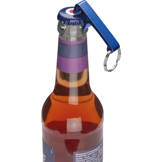 Brelok z otwieraczem do butelek - niebieski - (GM-82325-04)