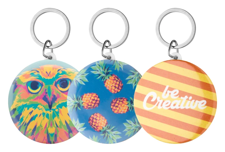 KeyBadge Maxi pin brelok - biały (AP718218)