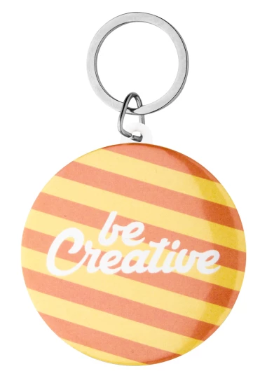 KeyBadge Maxi pin brelok - biały (AP718218)