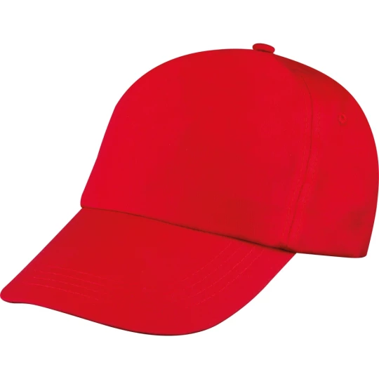 Czapka z daszkiem 5 paneli - czerwony - (GM-52466-05)