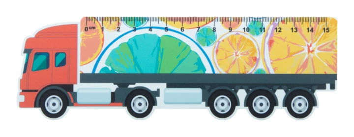 Trucker 15 linijka 15cm, ciężarówka - biały (AP718343)