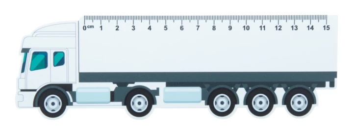 Trucker 15 linijka 15cm, ciężarówka - biały (AP718343)