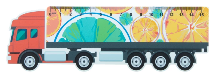 Trucker 15 linijka 15cm, ciężarówka - biały (AP718343)