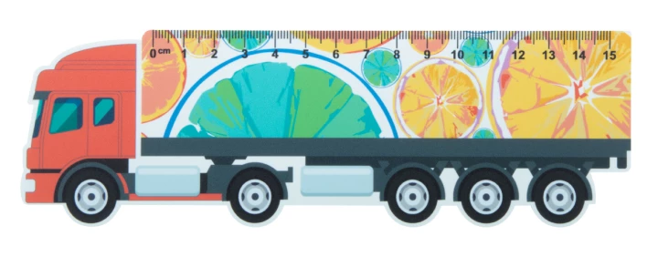 Trucker 15 linijka 15cm, ciężarówka - biały (AP718343)