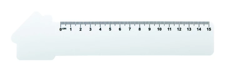 Couler 15 linijka 15cm, dom - biały (AP718345-A)