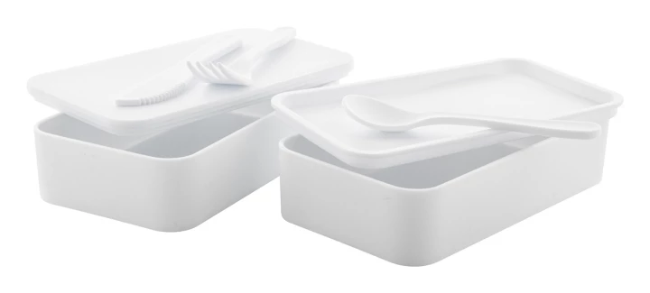 Fandex antybakteryjne pudełko na lunch - biały (AP721817-01)