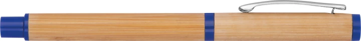 Zestaw piśmienniczy bambusowy - niebieski - (GM-12558-04)