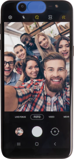 Zaślepka na kamerę w telefonie - niebieski - (GM-22534-04)